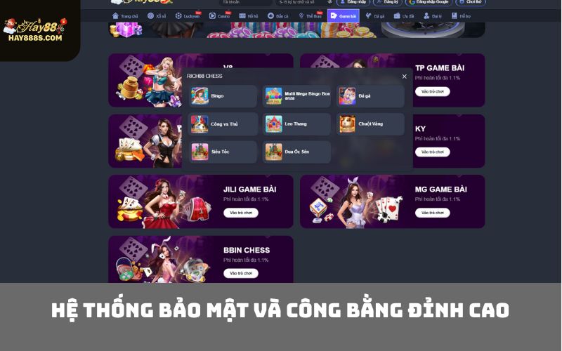 Hệ thống bảo mật và công bằng đỉnh cao